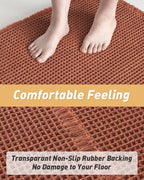 Upgraded Waffle Runner Rug Super Absorbent Non Slip Bath Mats - Image 3