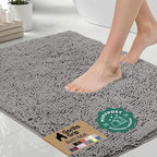 GORILLA GRIP Bath Rug Mat 54x24, Thick Soft Absorbent Chenille, Quick Dry by Unknown