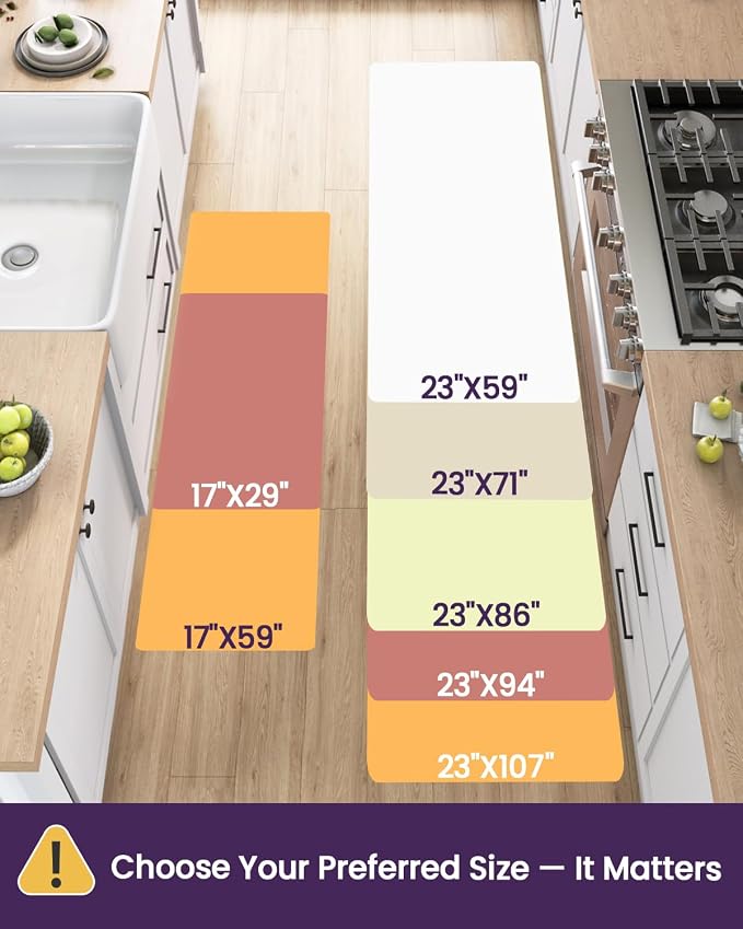 DEXI Kitchen Floor Mats Cushioned Anti Fatigue, 2x9 Long Standing Runner Rug - Image 2
