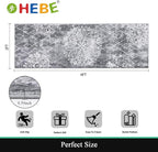 HEBE Hallway Runner Rug 2'x6' Washable Vintage Distressed Area Rugs Non Slip - Image 2