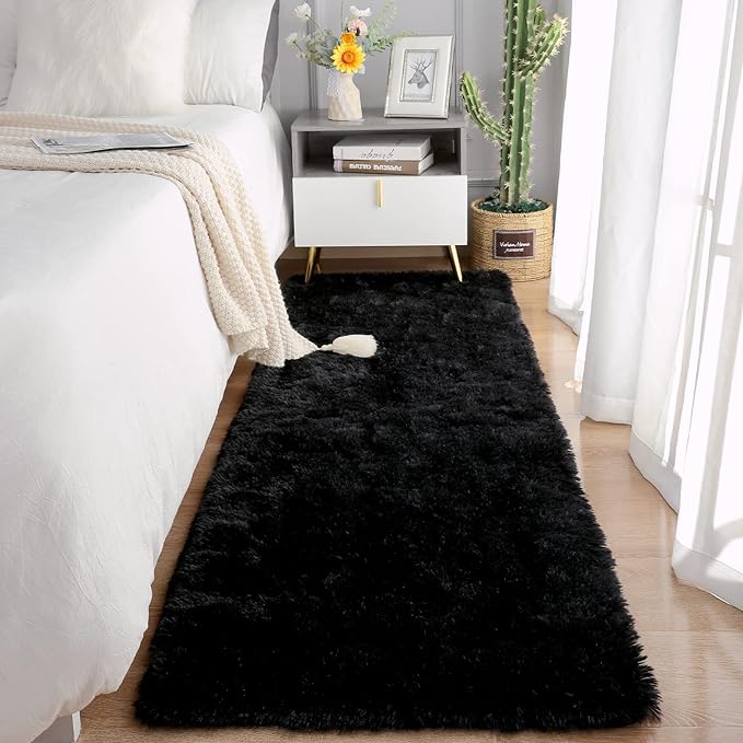 Chicrug Soft Runner Rug for Bedroom Living Room Plush Fluffy Rug 2x8 Feet by ChicrugHomeDecor