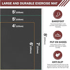 Stepwaver Extra Large Exercise Mat, Shoe-Friendly, Ultra Durable, Thick Large - Image 2