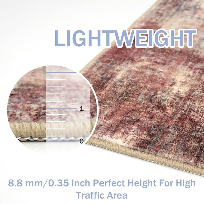 IOHOUZE Abstract Area Rug 4x5 Ft Washable Rugs - Image 5