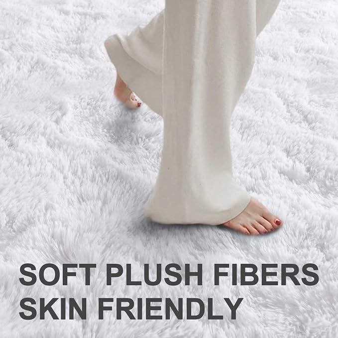 4x6 Ft Shag Rugs for Bedroom Living Room, Ultra Soft Fluffy Furry Area Rugs for - Image 4