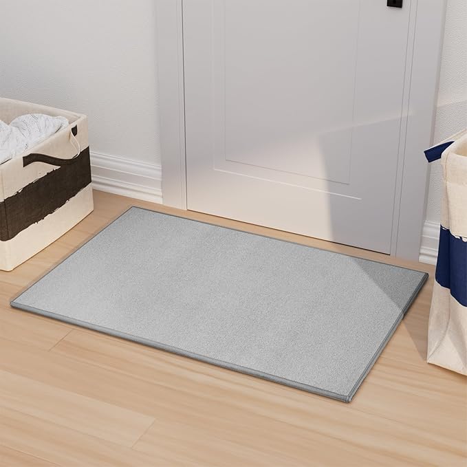 AREDO Door mat with Non Slip Rubber Backing, Washable Soft Floor Carpet by AREDO