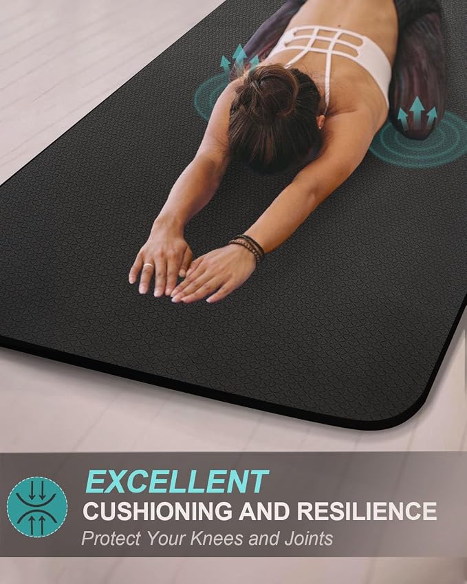 Extra Long & Wide Thick Yoga Mat - Image 5