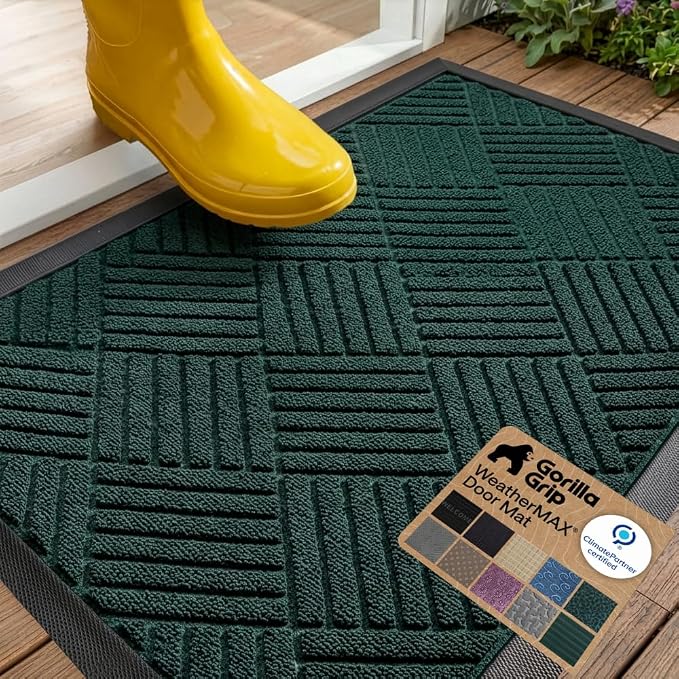 GORILLA GRIP 100% Waterproof All-Season WeatherMAX Doormat US Designed Natural by Unknown