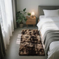 Soft Runner Rugs for Bedroom, Mottling Brown 2x6 Area Rugs Fluffy Rug Shag Area by Yongyangjuxi