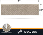 PURRUGS Dirt Trapping Door Mat 24" x 84", Non-Slip Machine Washable Entry Rug - Image 2