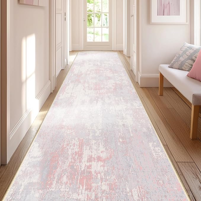 RELEANY Washable Area Rugs 2'x10' Non-Slip Modern Abstract Soft by RELEANY