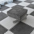 Smabee Interlocking Carpet Shaggy Soft EVA Foam Mats Fluffy Area Rugs by smabee