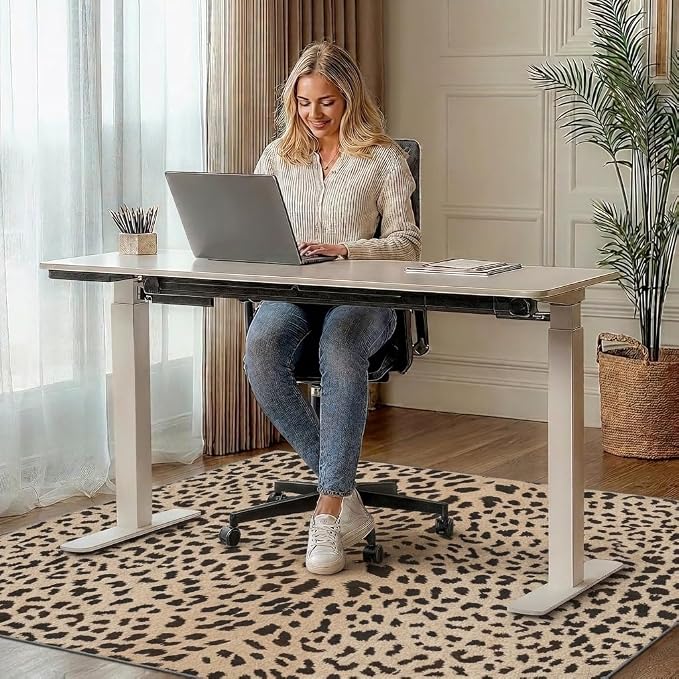 48"x60" Office Chair Mat for Hardwood Tile Floor, Under Desk Carpet Protector - Image 2