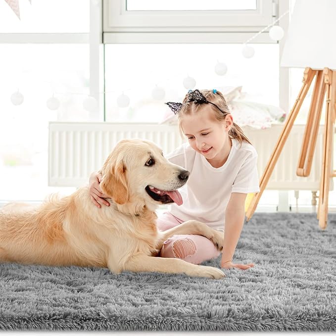 LOCHAS Ultra Soft Indoor Modern Area Rugs Fluffy Living Room Carpets - Image 7