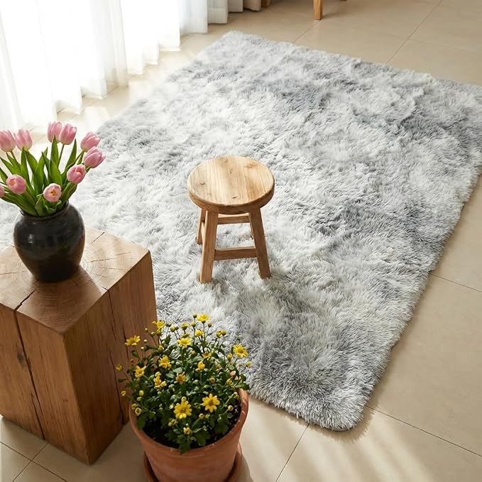 Mugorn 4x6 Rugs for Living Room, Large Fluffy Area Rugs for Bedroom, Soft - Image 8