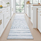 2x10 Runner Rug Machine Washable Non Slip Area Rug Distressed Neutral Moroccan - Image 3