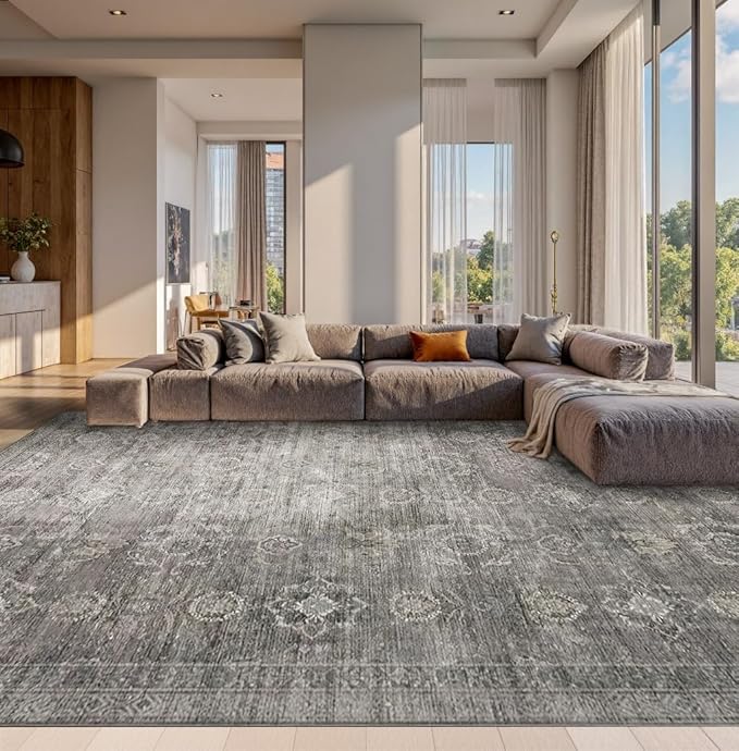Rugxara 10x14 Area Rugs for Living Room Bedroom, Large Washable Rug, Non Slip & by Rugxara