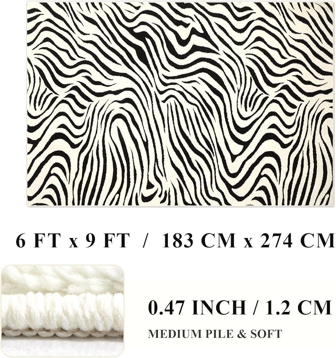 YIHOUSE 6×9 Ft Area Rugs for Living Room: Modern Washable Rug - Image 8