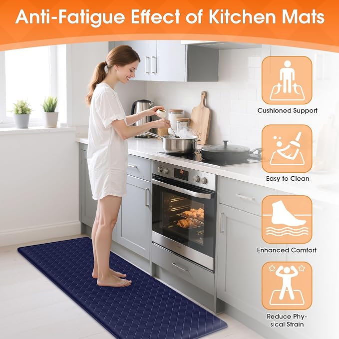 TranquilRelax Kitchen Mats, Cushioned Anti Fatigue Kitchen Mats - Image 2