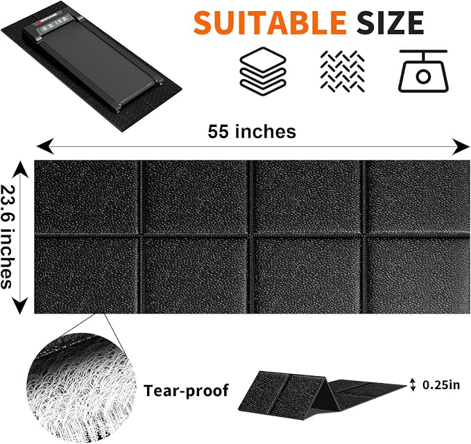 Stepwaver Walking Pad Mat for Carpet, Treadmill Mat for Hardwood Floors - Image 2