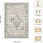 Rugxara 6x9 Tapue Washable Area Rug - Image 2