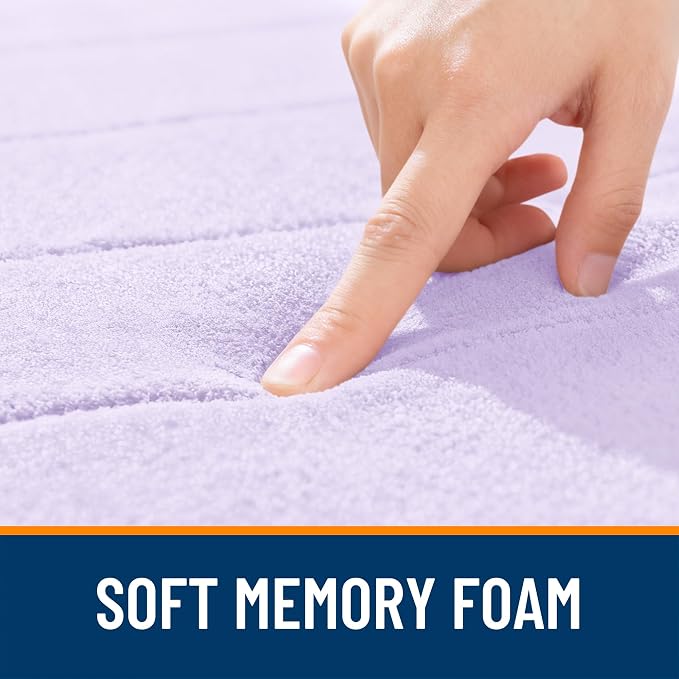 OLANLY Memory Foam Toilet Rugs U Shaped 24x20, Super Soft Absorbent Contour - Image 6