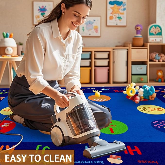 Large Classroom Rug, 6.56Ft ×9Ft Kids ABC Rugs - Image 7