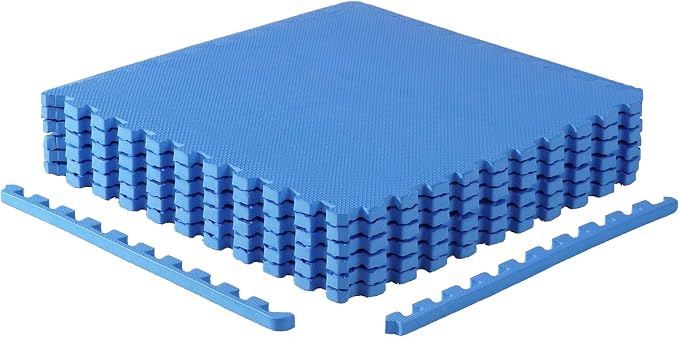 CAP Puzzle Exercise Mats | 3/4” Thick EVA Interlocking Foam Tiles by CAP