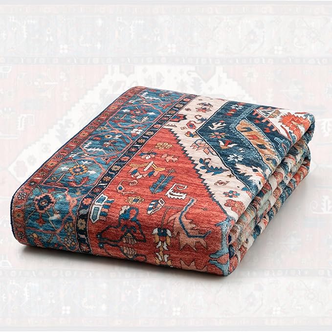 SERISSA 10x14 Area Rugs for Living Room, Large Washable Non-Slip Boho Rug - Image 7