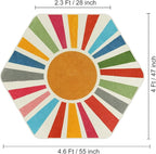 STARUIA Rainbow Machine Washable Rug - Image 2