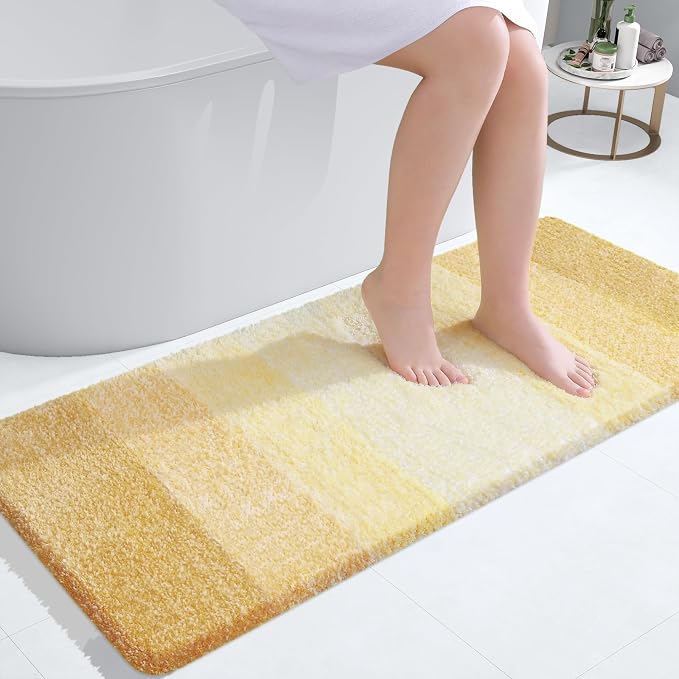 OLANLY Bathroom Runner Rugs Mat 47x24, Extra Soft Absorbent Microfiber Bath Rug by OLANLY