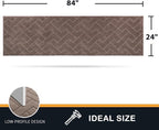 PURRUGS Dirt Trapping Door Mat 24" x 84", Non-Slip Machine Washable Entry Rug - Image 2