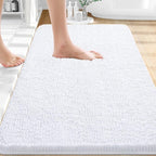 OLANLY Bathroom Rugs 30x20, Extra Soft Absorbent Chenille Bath Rugs, Rubber by OLANLY
