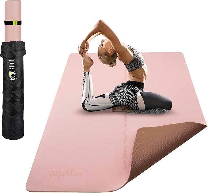 Gogokiwi Large Yoga Mat – 1/4" & 1/2" Thick Exercise Mats by Gogokiwi