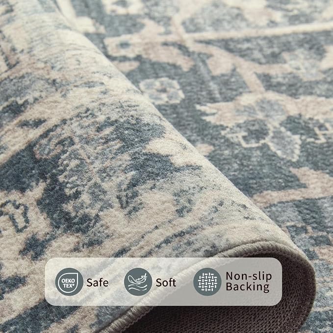 Rugxara 8x10 Area Rugs for Living Room Bedroom, Large Washable Rug, Non Slip & - Image 6