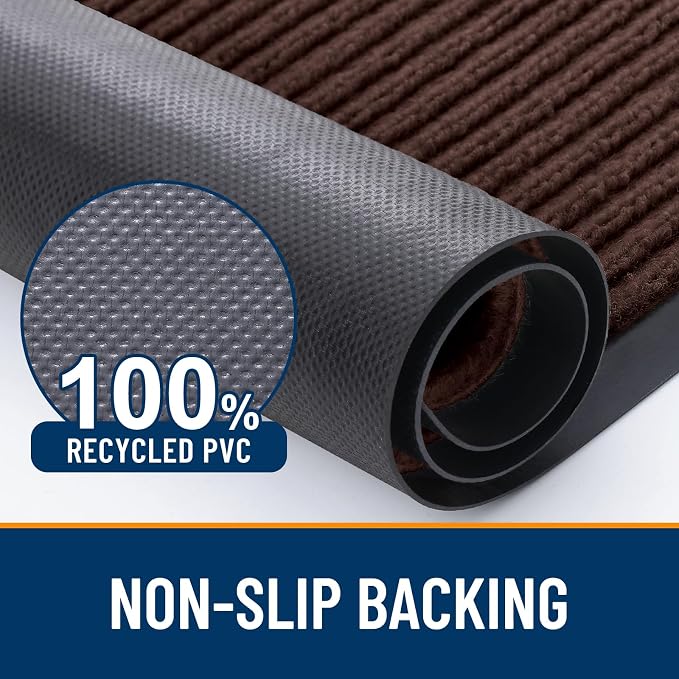 OLANLY Front Door Mat Indoor Outdoor Entrance, Waterproof Heavy Duty Doormat - Image 3