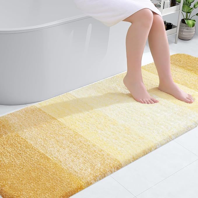 OLANLY Bathroom Runner Rugs Mat 70x24, Extra Soft Absorbent Microfiber Bath Rug by OLANLY