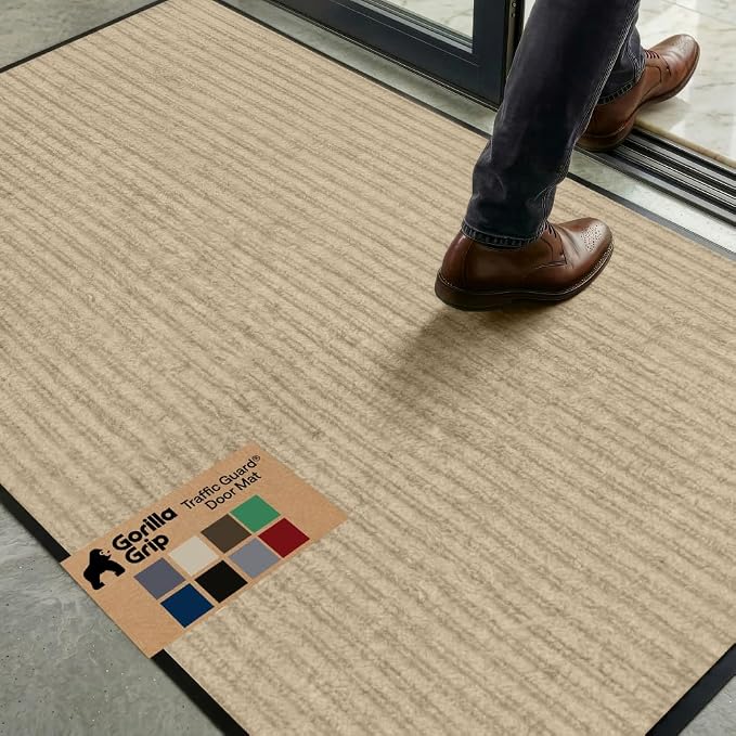 GORILLA GRIP Waterproof Traffic Guard Door Mat, Heavy Duty Entryway Mats by Unknown