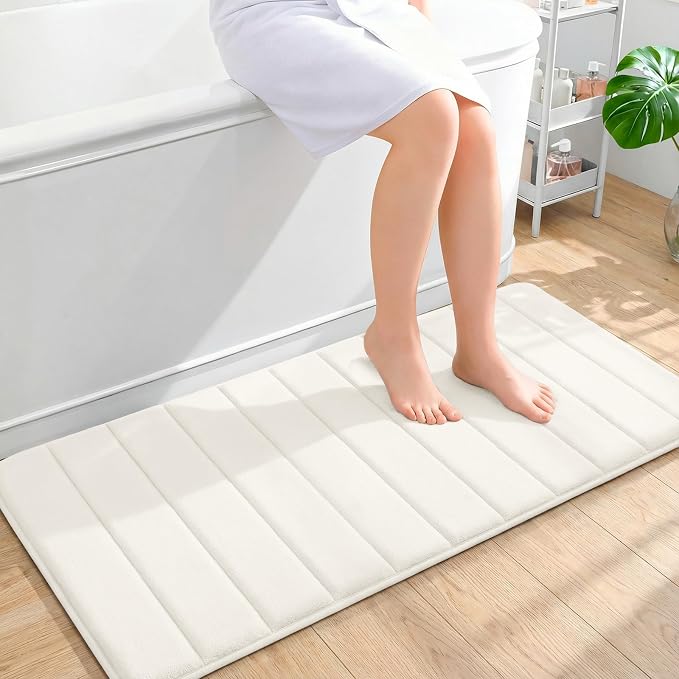 OLANLY Memory Foam Long Bathroom Rugs Runner 44x20, Super Soft Absorbent Bath by OLANLY