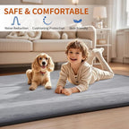 ACOMOPACK Baby Play Mat for Floor, 1.3" Thick Memory Foam Area Rug for Living - Image 3