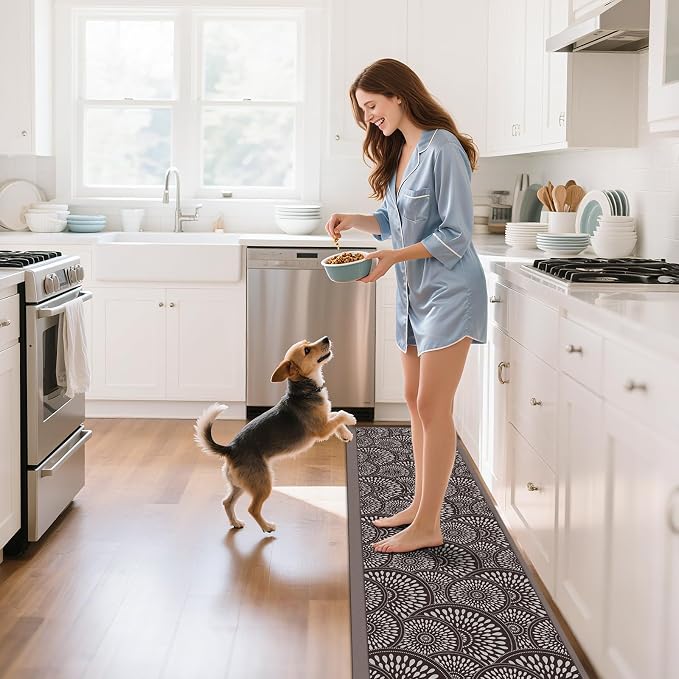 Mattitude 4/5 Inch Kitchen Mat, 24x70in Heavy Duty Ergonomic Comfort Foam - Image 3