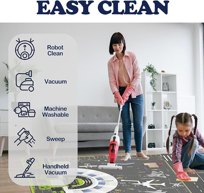 Airport Runway Play Rug for Kids - Image 6