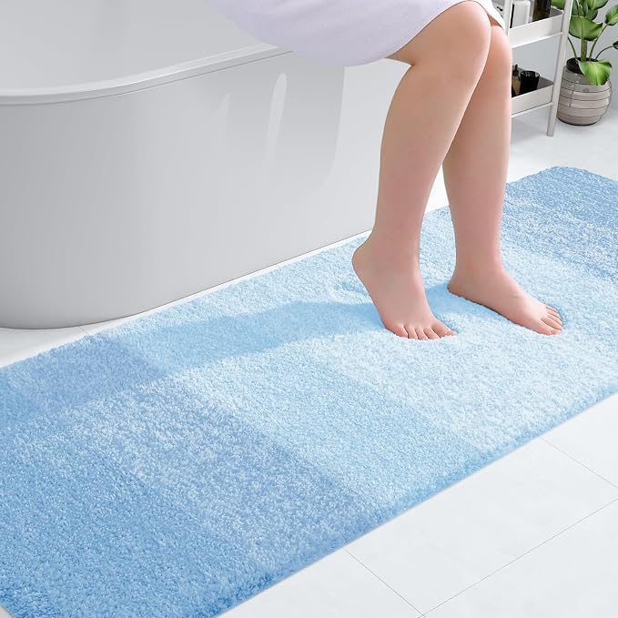 OLANLY Bathroom Runner Rugs Mat 70x24, Extra Soft Absorbent Microfiber Bath Rugs by OLANLY