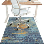 48"x60" Office Chair Mat for Hardwood Tile Floor, Under Desk Carpet Protector by BESBLEE