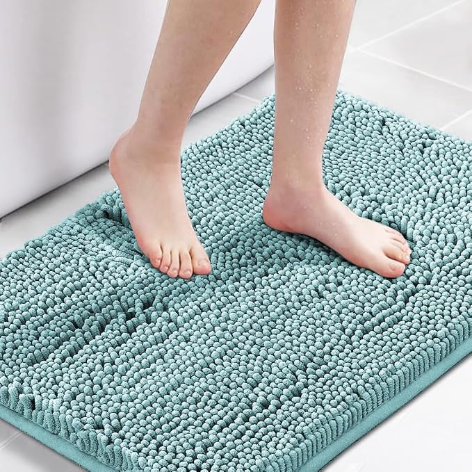 H.VERSAILTEX Bath Mat for Bathroom Non Slip Luxury Chenille Ultra Soft Bath by HVERSAILTEX