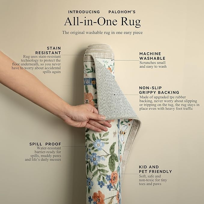 Machine Washable Area Rugs for Entryway: Door Mat Indoor Entrance 2x3 Small - Image 4