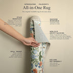 Washable Area Rugs for Living Room: 9x12 Area Rug for Bedroom Vintage Stain - Image 4