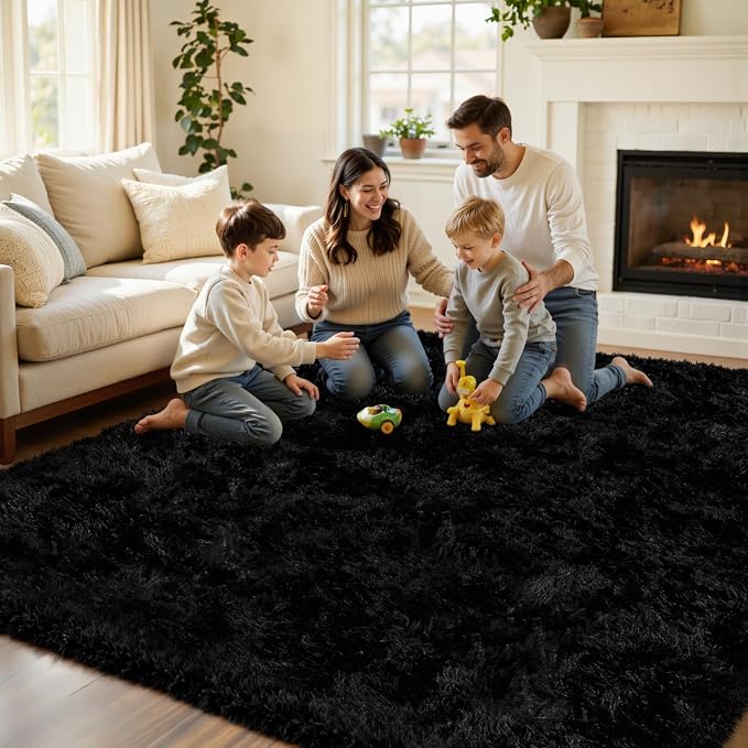 8x10 Area Rug for Living Room, Ultra Soft Fluffy Shag Rugs for Bedroom - Image 5