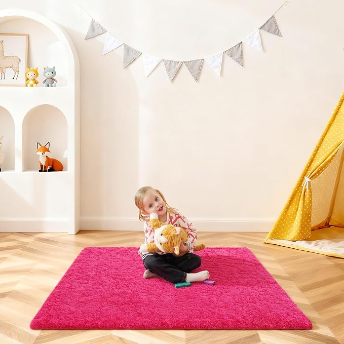 3x5 Rugs for Bedroom, Fluffy Area Rugs for Living Room, Small Fuzzy Shag Soft - Image 6