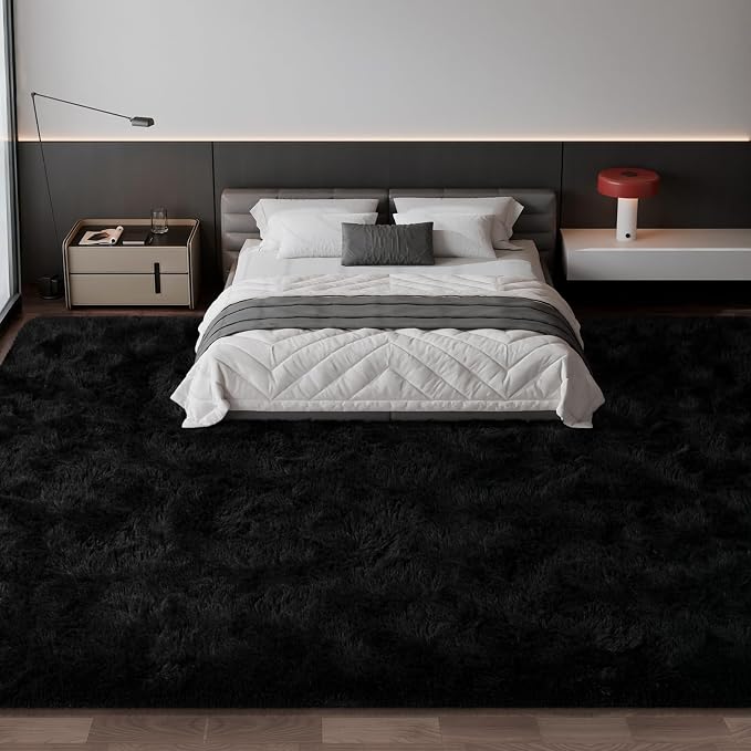 Deerhoo Large Shag Area Rugs 10 x 14, Tie-Dyed Plush Fuzzy Rug - Image 2