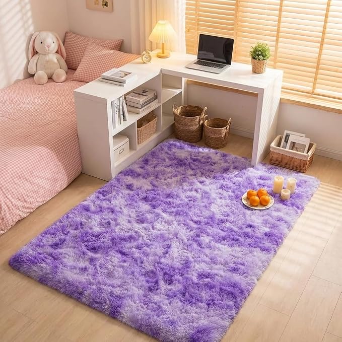 Mugorn 4x6 Rugs for Living Room, Large Fluffy Area Rugs for Bedroom, Soft - Image 7